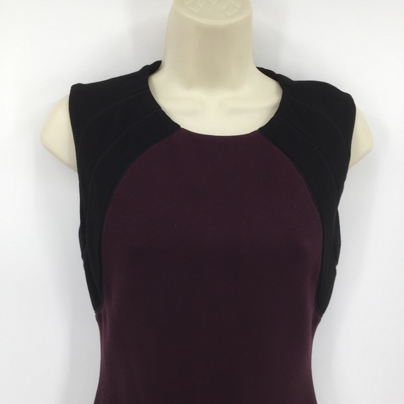 DVF Diane von Furstenberg Hallie Brazen Plum purple dress colorblock new 12 - Picture 2 of 8